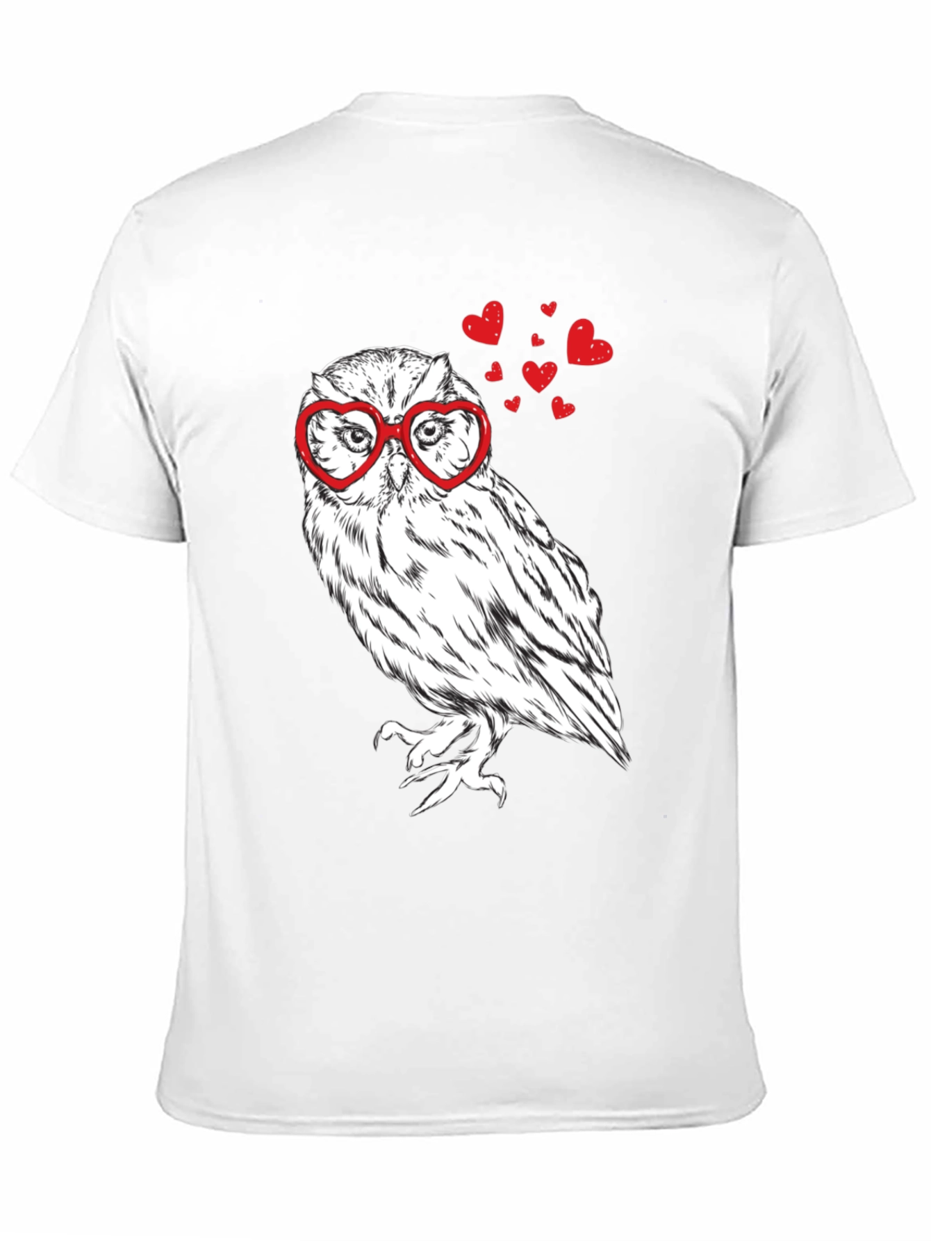 Owl Love Heart Glasses T-Shirt
