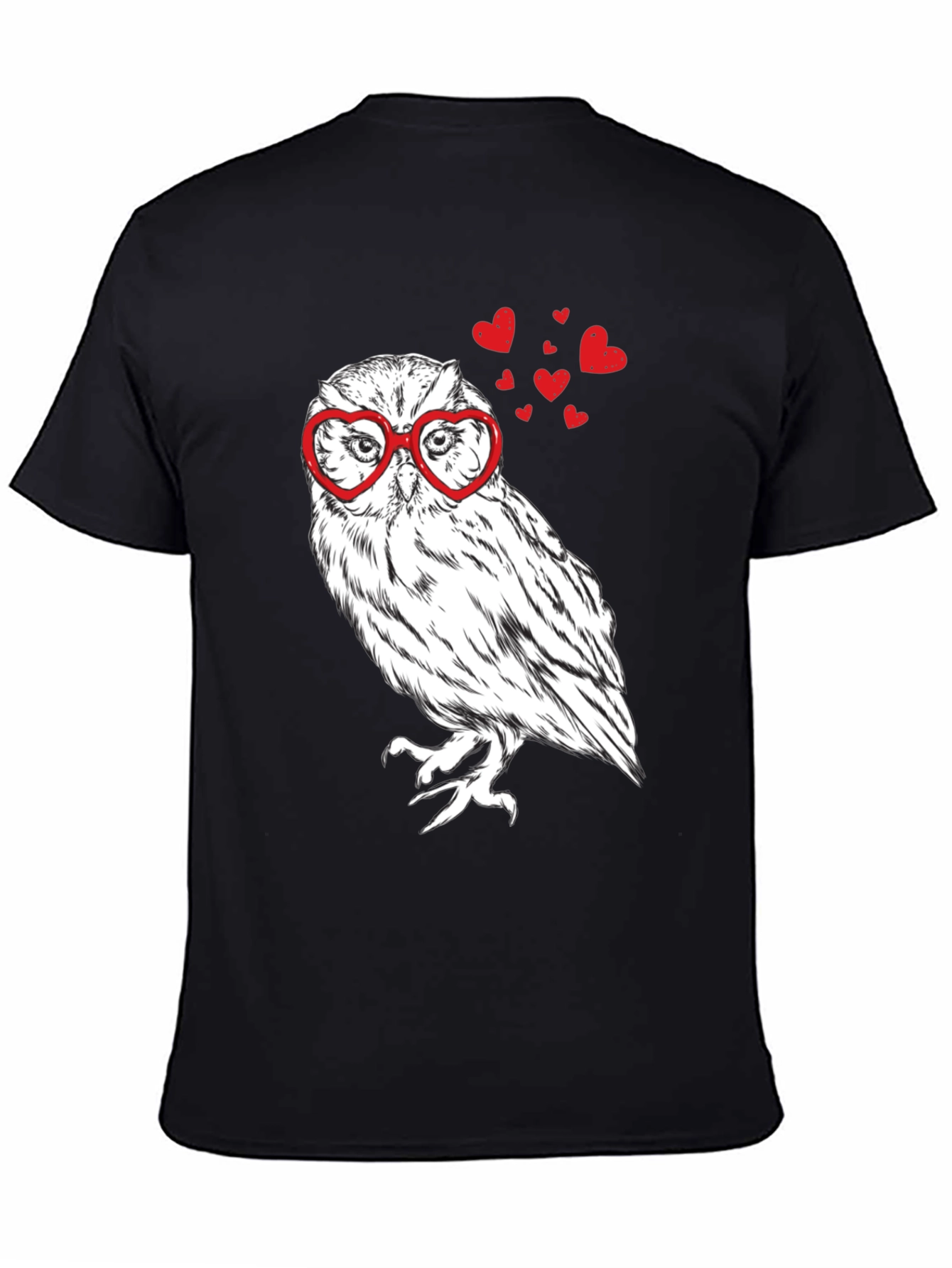 Owl Love Heart Glasses T-Shirt
