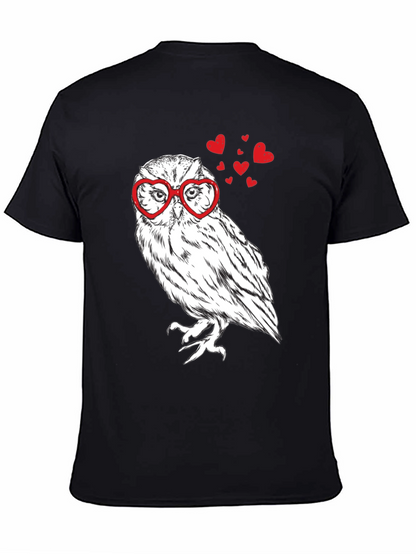 Owl Love Heart Glasses T-Shirt
