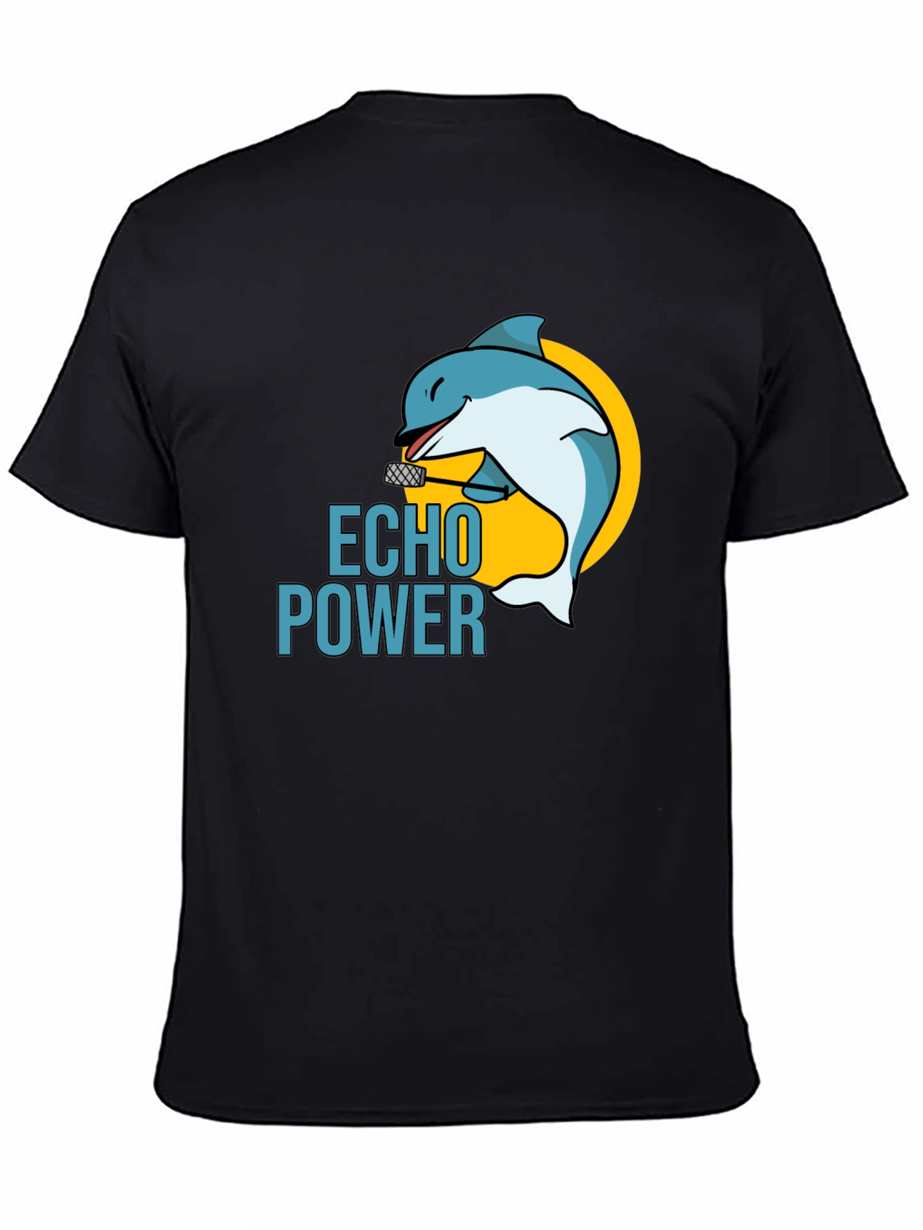 Echo Power Dolphin Black T-Shirt