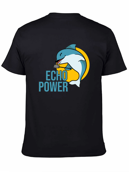 Echo Power Dolphin Black T-Shirt