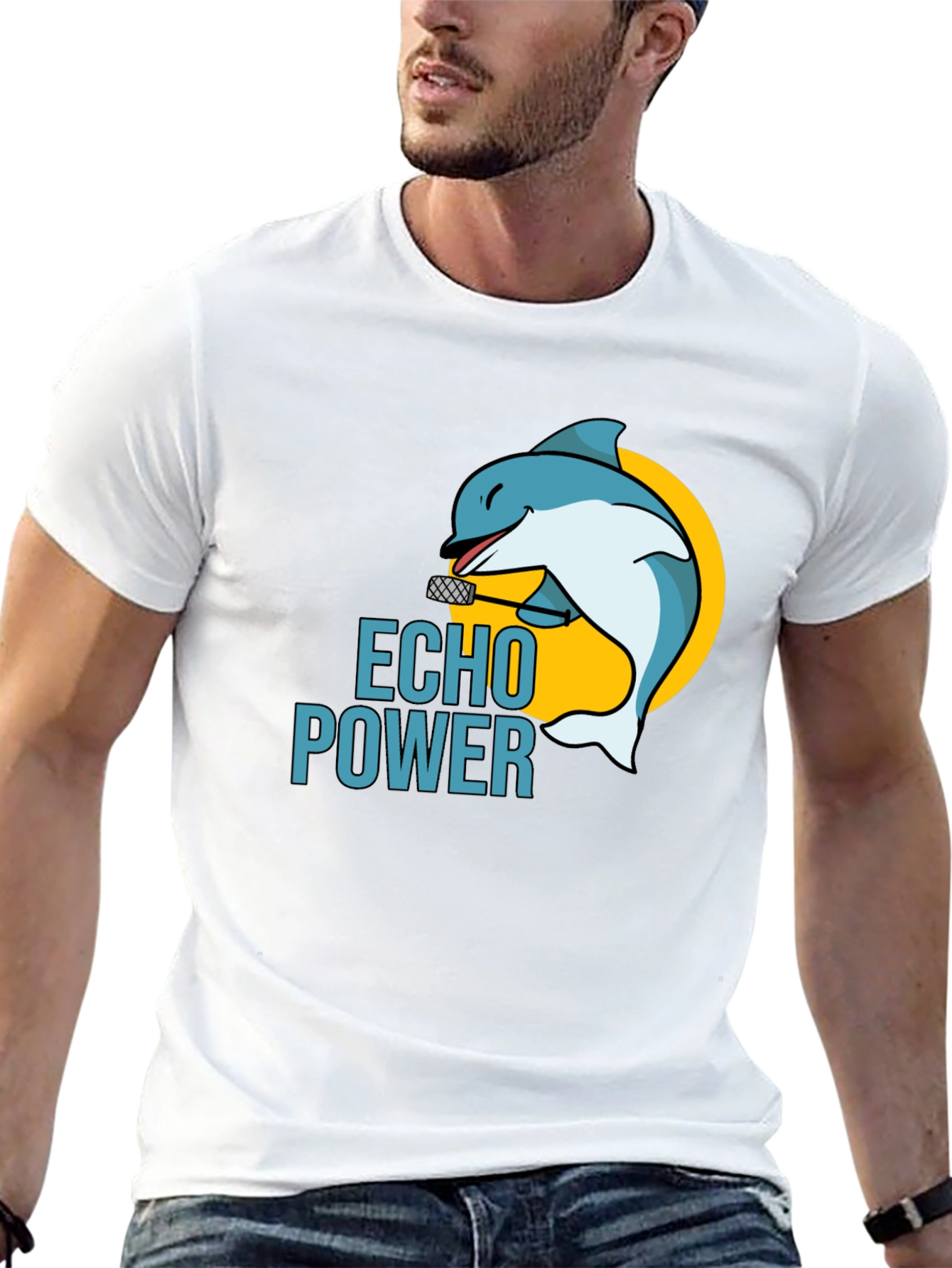 Echo Power Dolphin Black T-Shirt