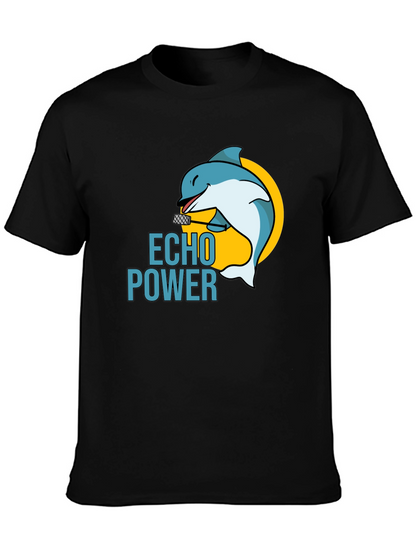Echo Power Dolphin Black T-Shirt