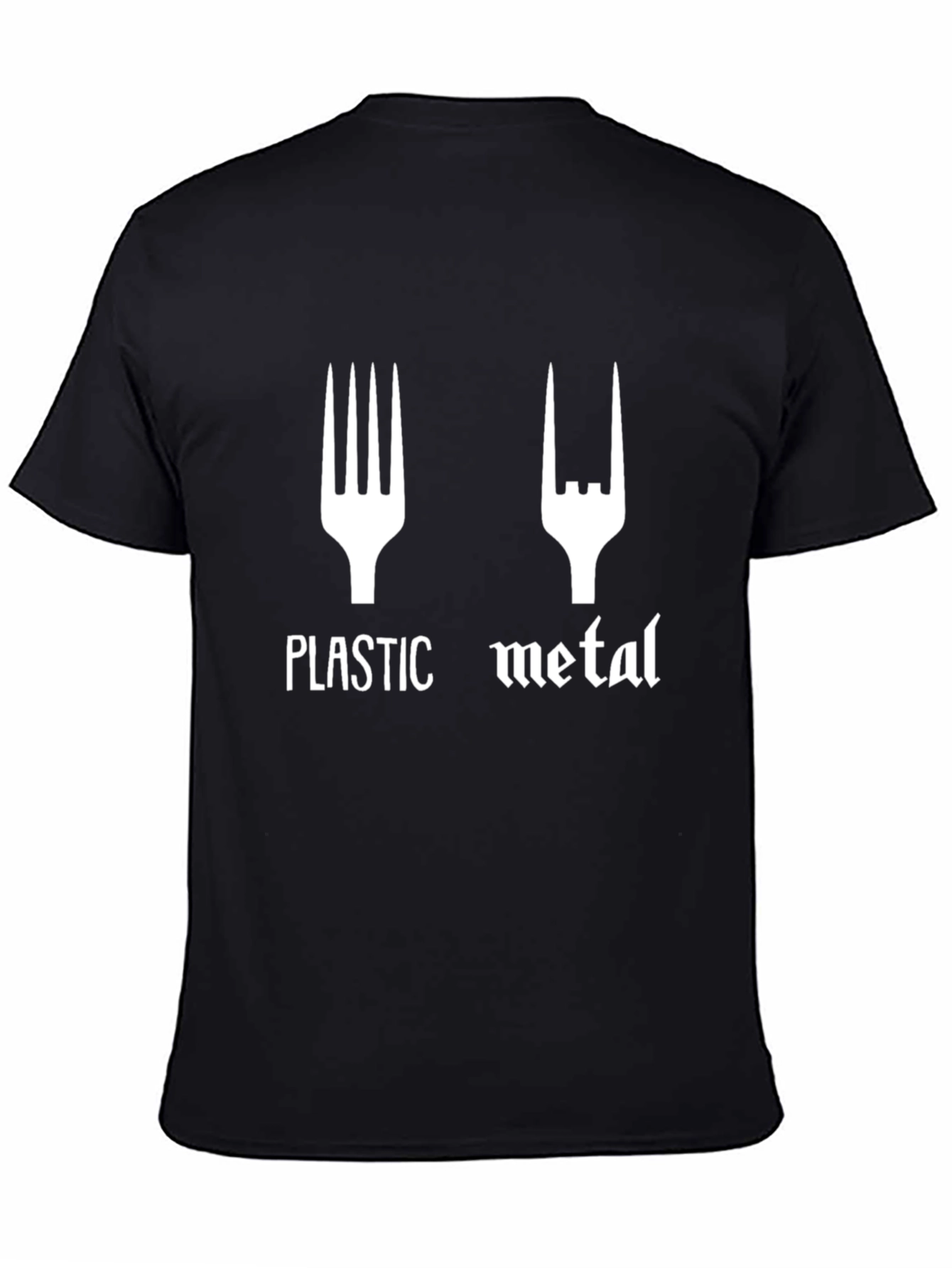 Plastic Metal Graphic T-Shirt - Funny Band Tee