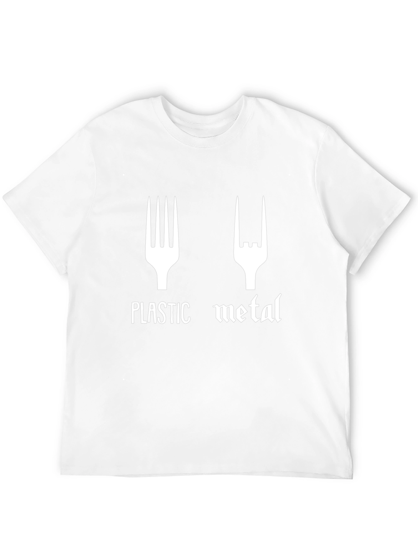 Plastic Metal Graphic T-Shirt - Funny Band Tee