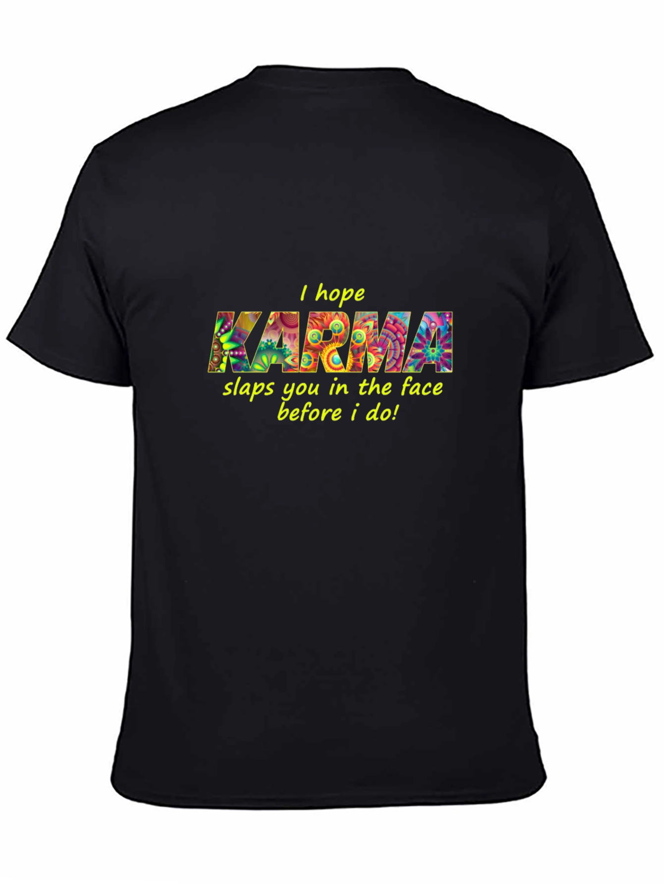 Karma Graphic Black T-Shirt
