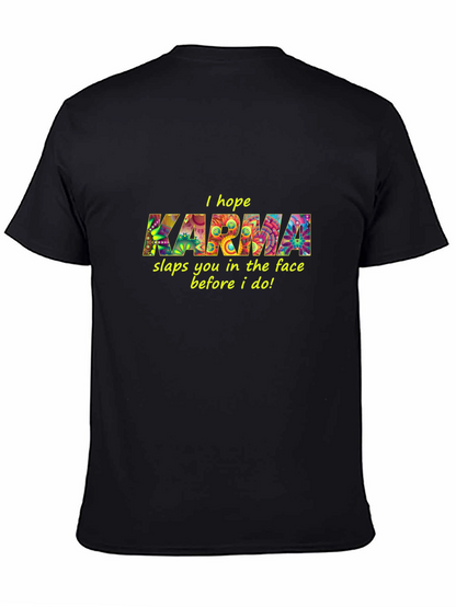 Karma Graphic Black T-Shirt