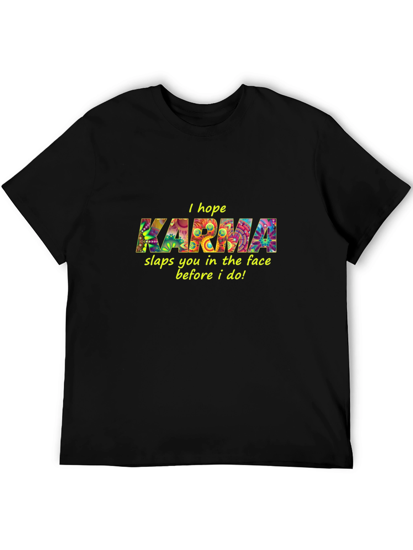 Karma Graphic Black T-Shirt