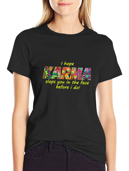 Karma Graphic Black T-Shirt