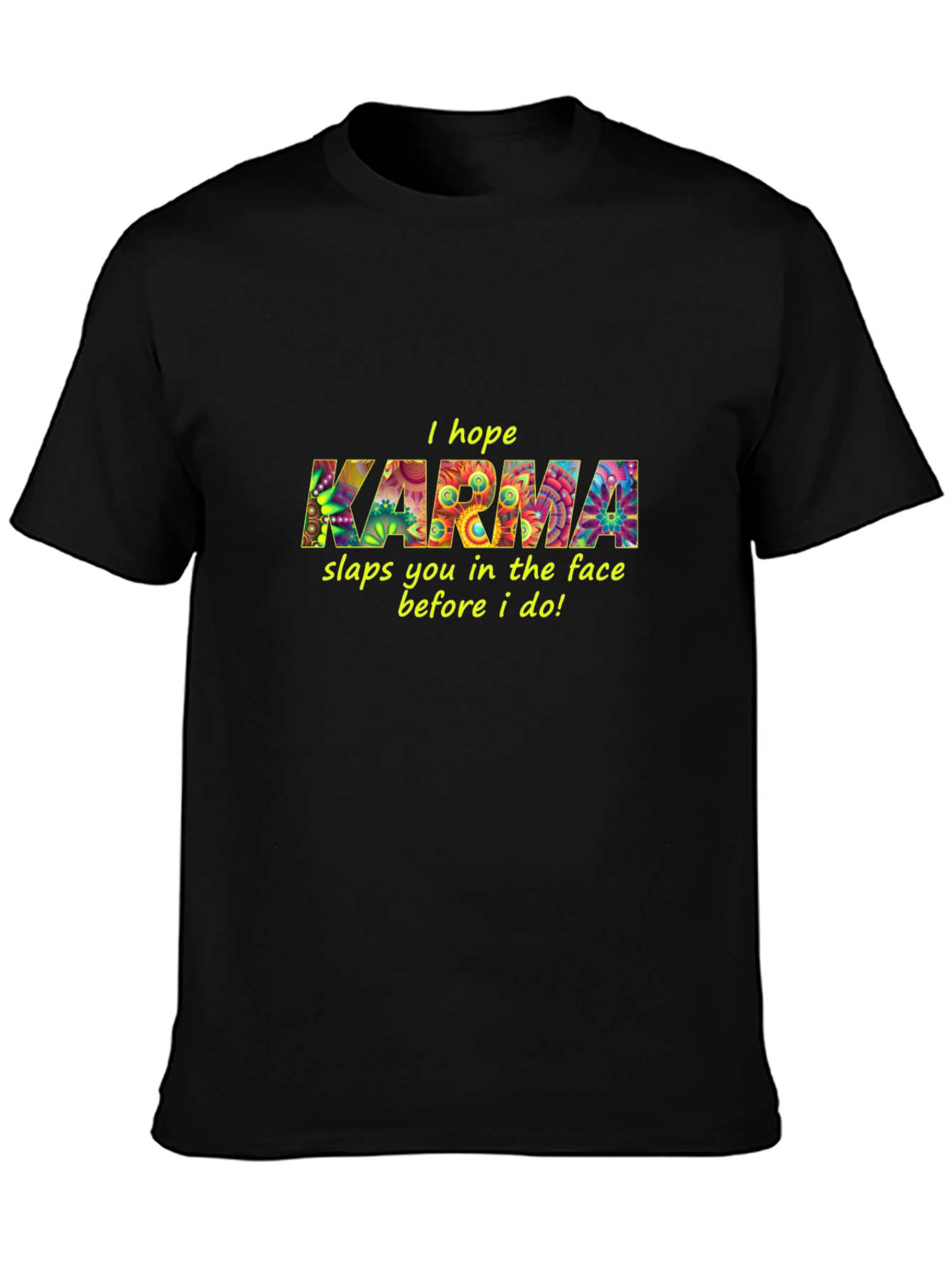 Karma Graphic Black T-Shirt