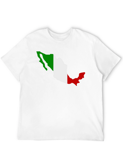 Mexico Flag Map T-Shirt - Black Graphic Tee