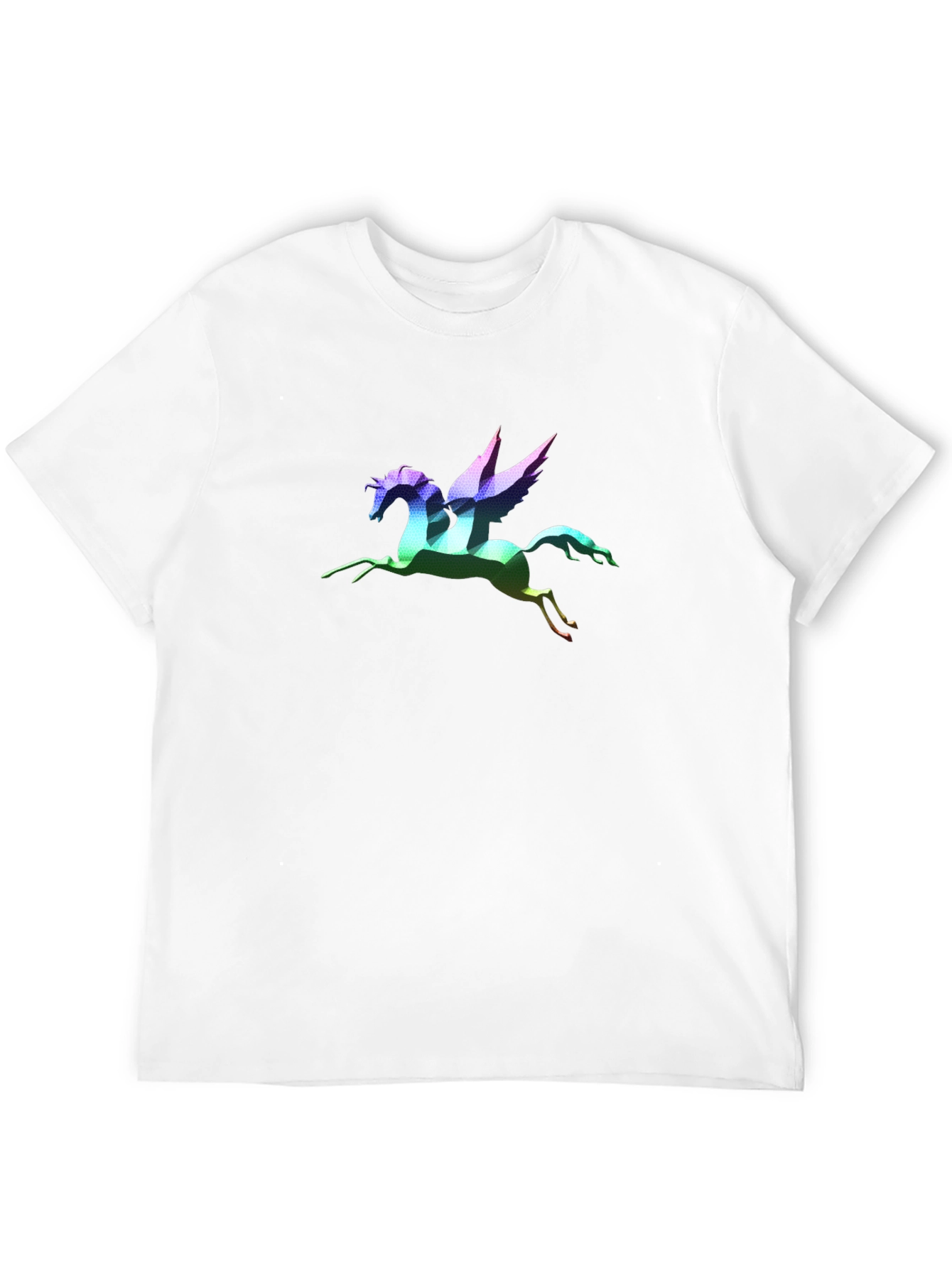 Rainbow Pegasus Graphic T-Shirt - Black