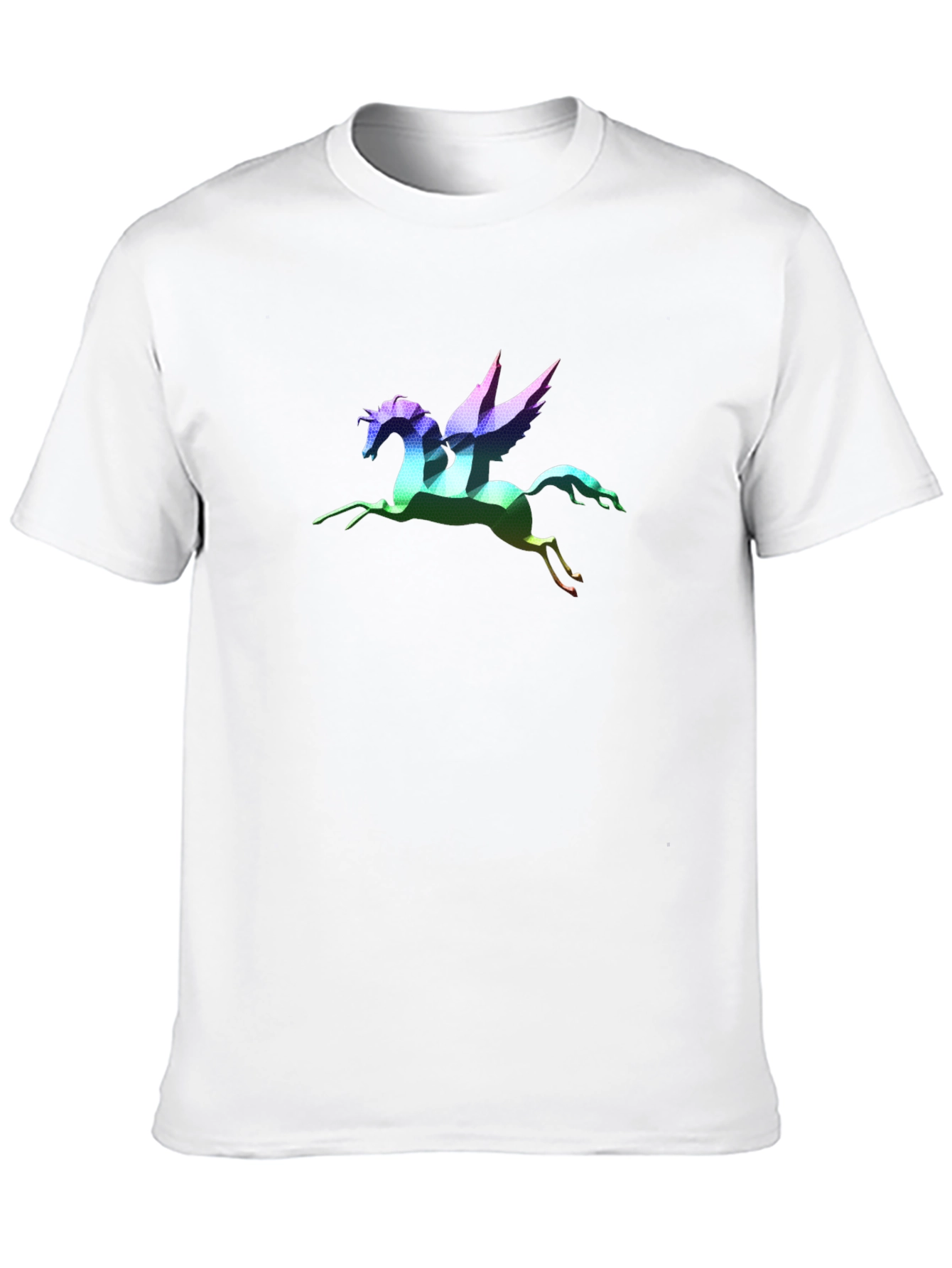 Rainbow Pegasus Graphic T-Shirt - Black