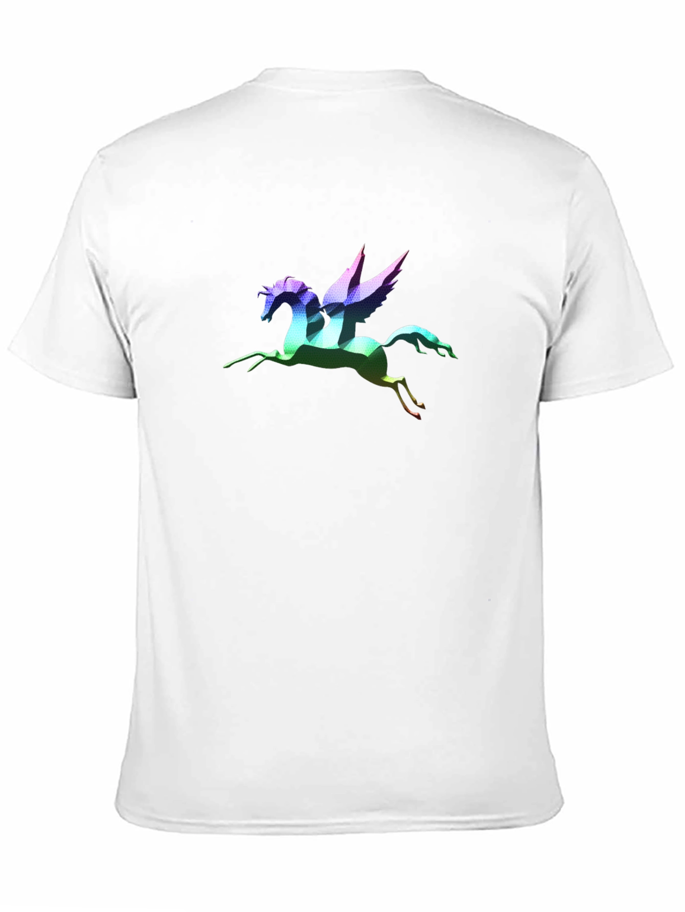 Rainbow Pegasus Graphic T-Shirt - Black