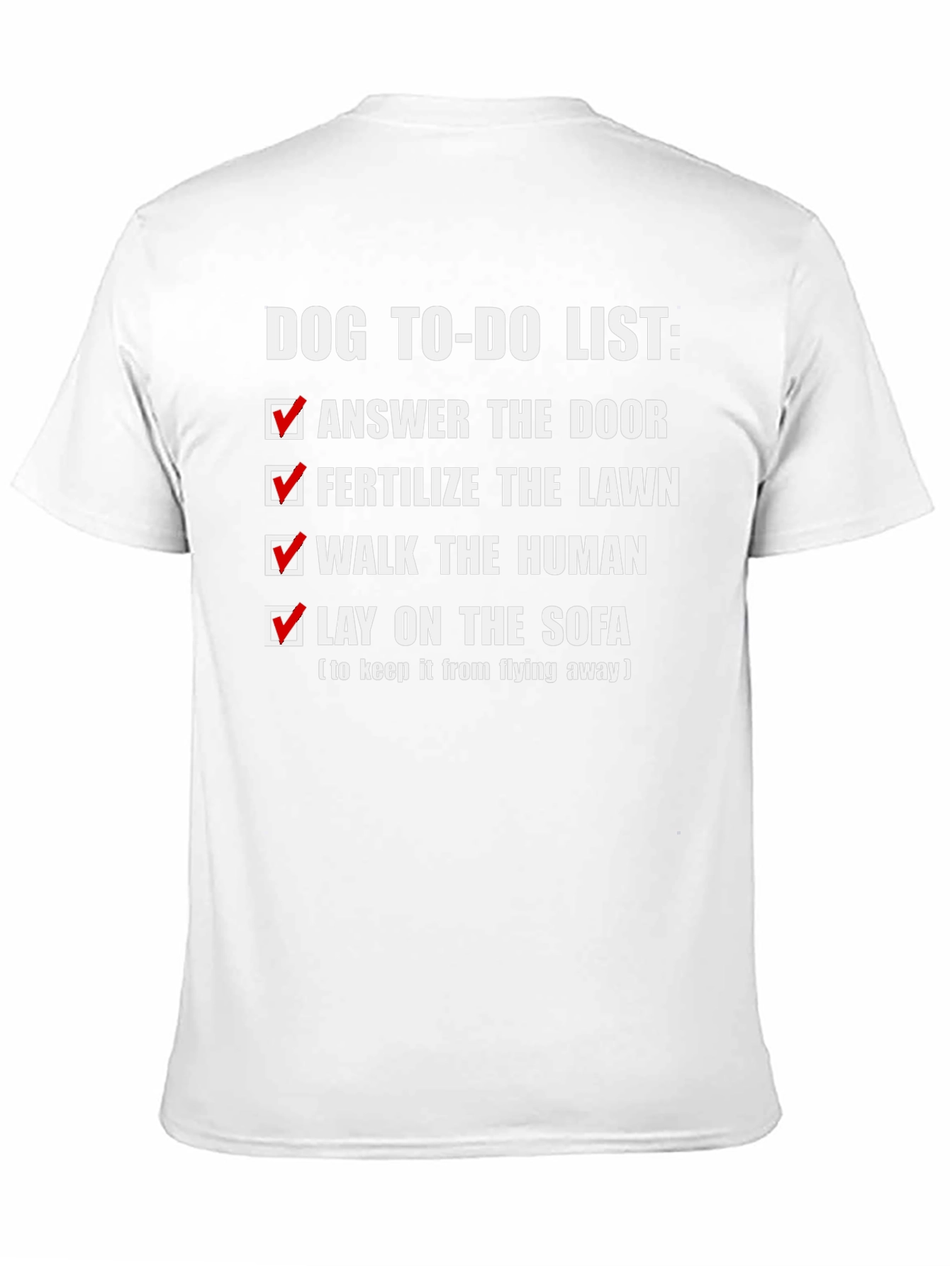 Dog To-Do List Novelty T-Shirt