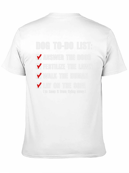 Dog To-Do List Novelty T-Shirt
