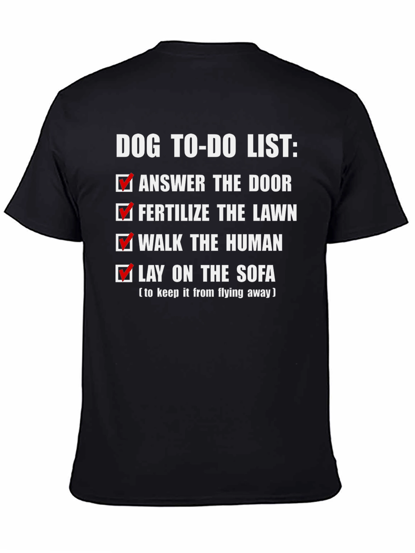 Dog To-Do List Novelty T-Shirt