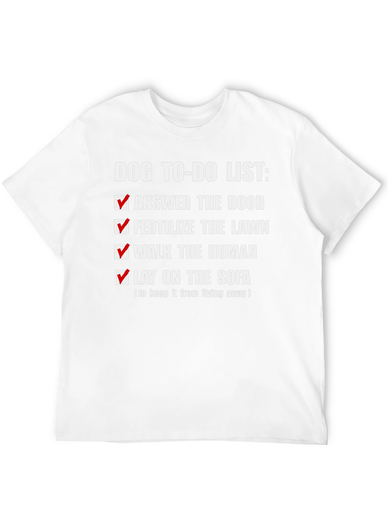 Dog To-Do List Novelty T-Shirt