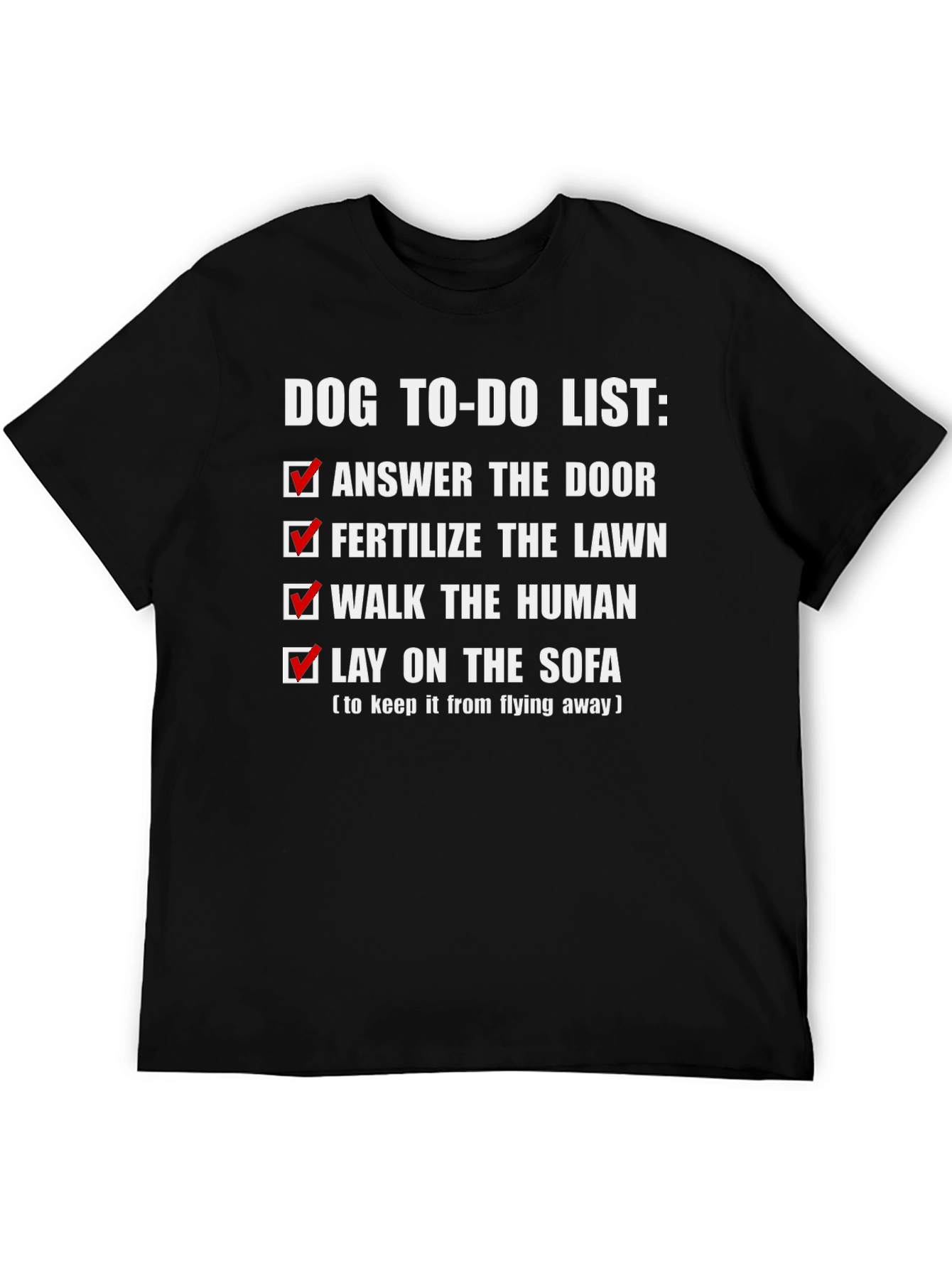 Dog To-Do List Novelty T-Shirt