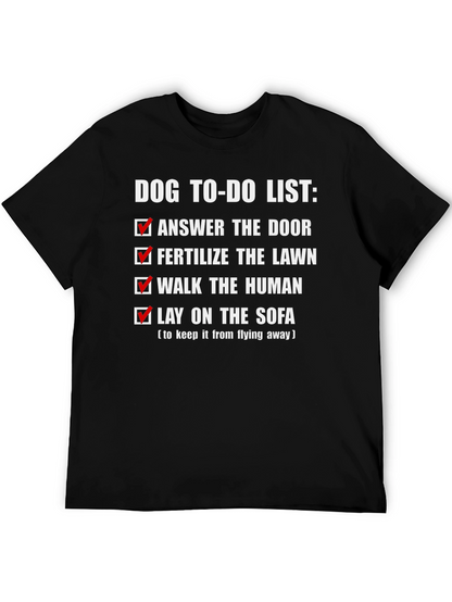 Dog To-Do List Novelty T-Shirt