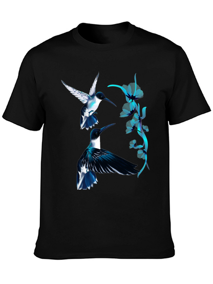 Hummingbird Graphic Black Tee