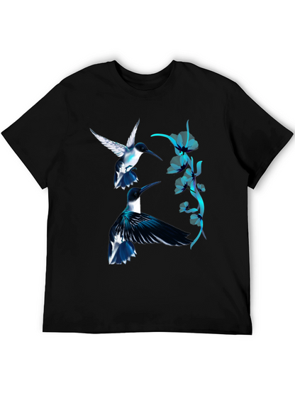 Hummingbird Graphic Black Tee