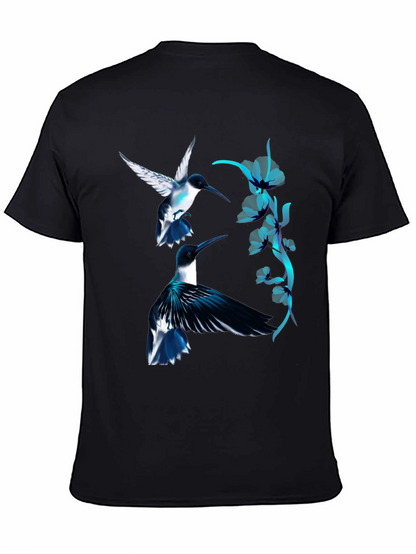 Hummingbird Graphic Black Tee