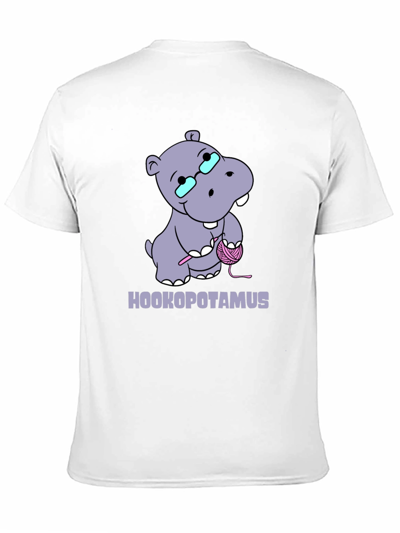Hookopotamus Crochet T-Shirt - Funny Knitting Hippos Tee