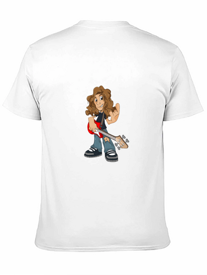 Cartoon Guitarist Graphic Tee