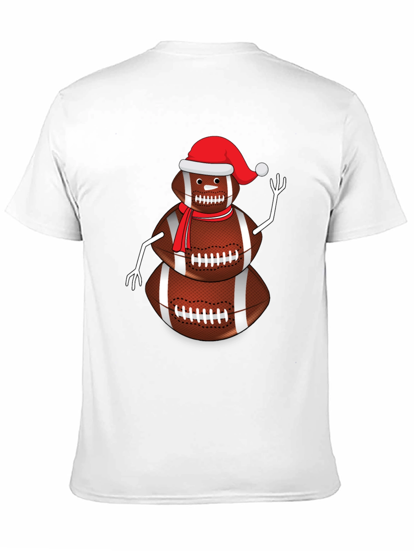 Football Snowman Graphic Tee