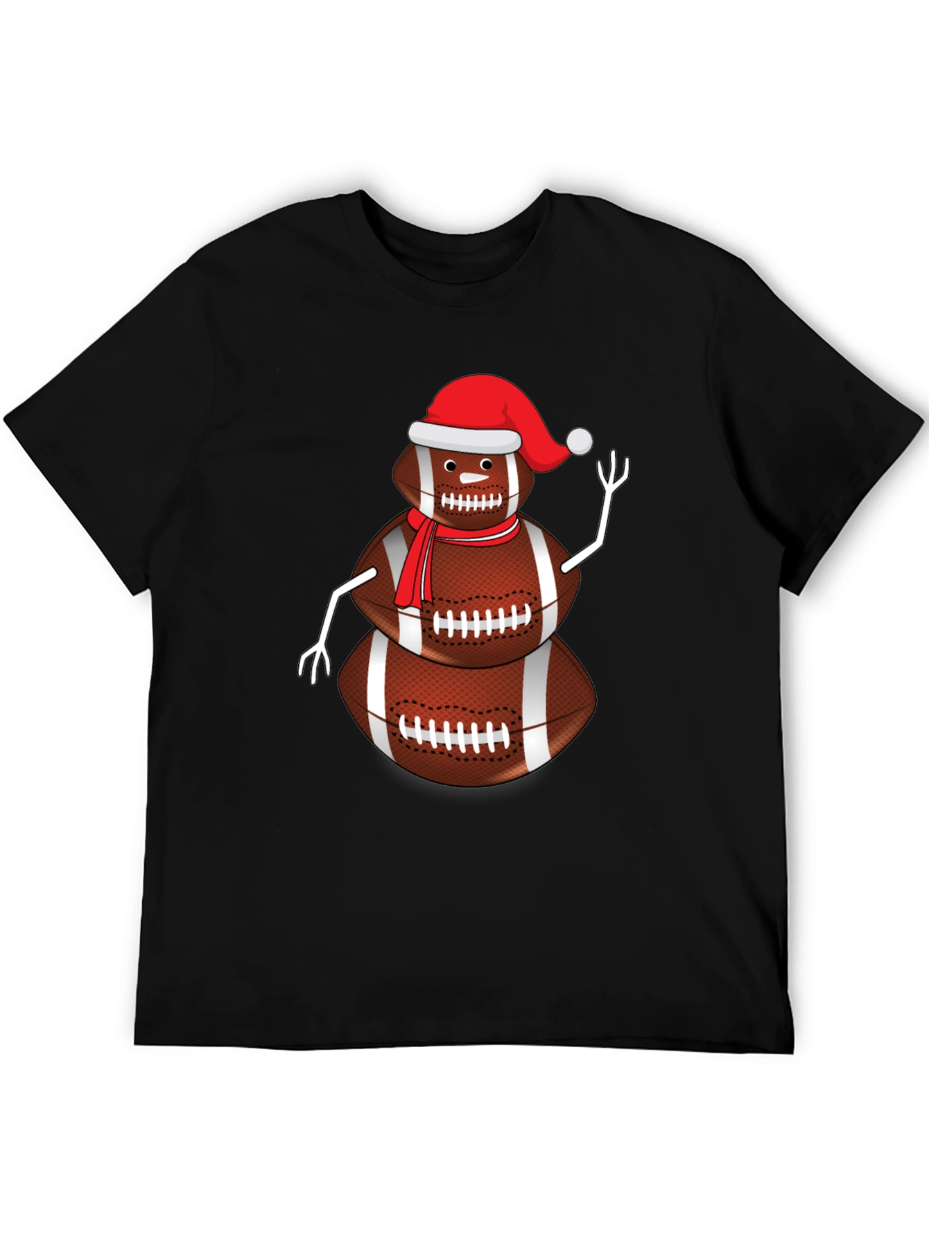 Football Snowman Graphic Tee