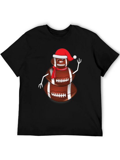 Football Snowman Graphic Tee