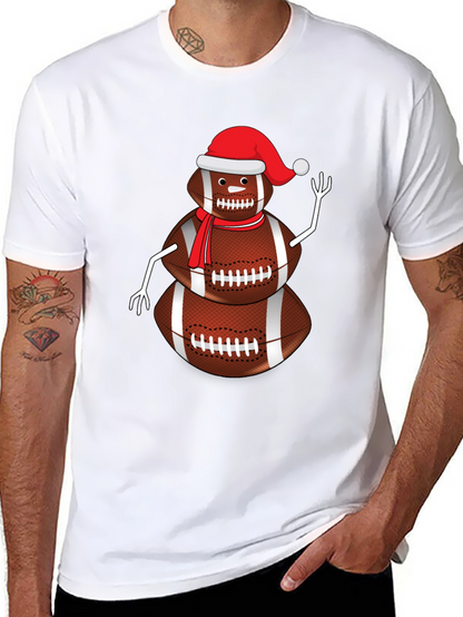 Football Snowman Graphic Tee