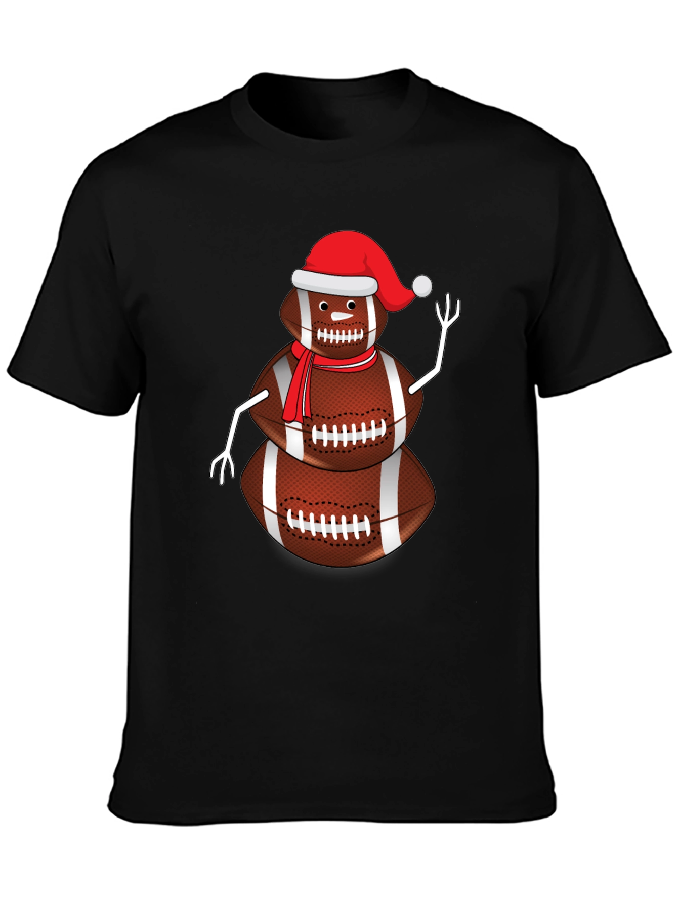 Football Snowman Graphic Tee