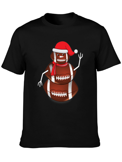 Football Snowman Graphic Tee