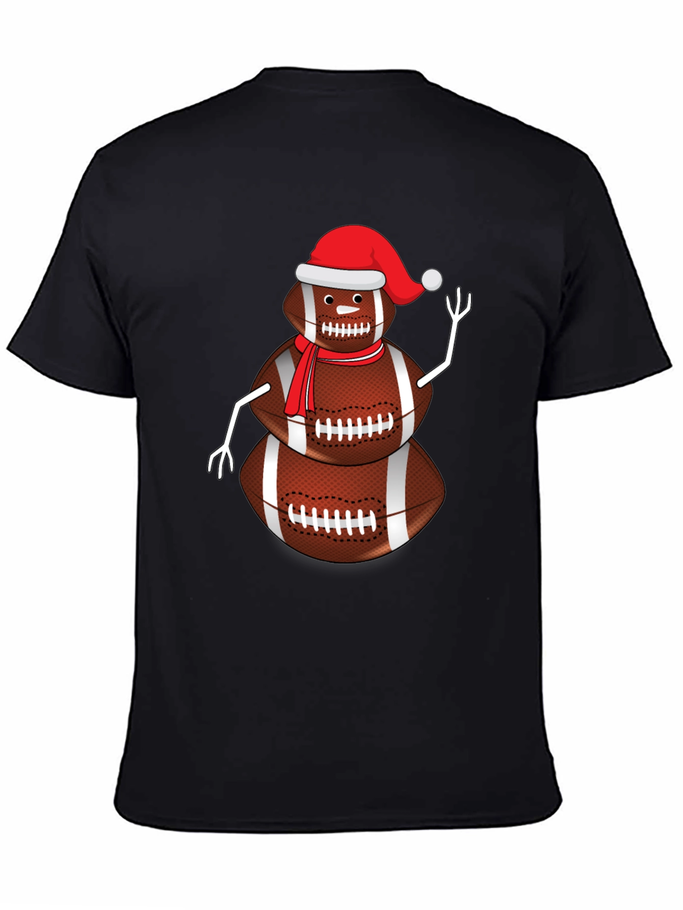 Football Snowman Graphic Tee