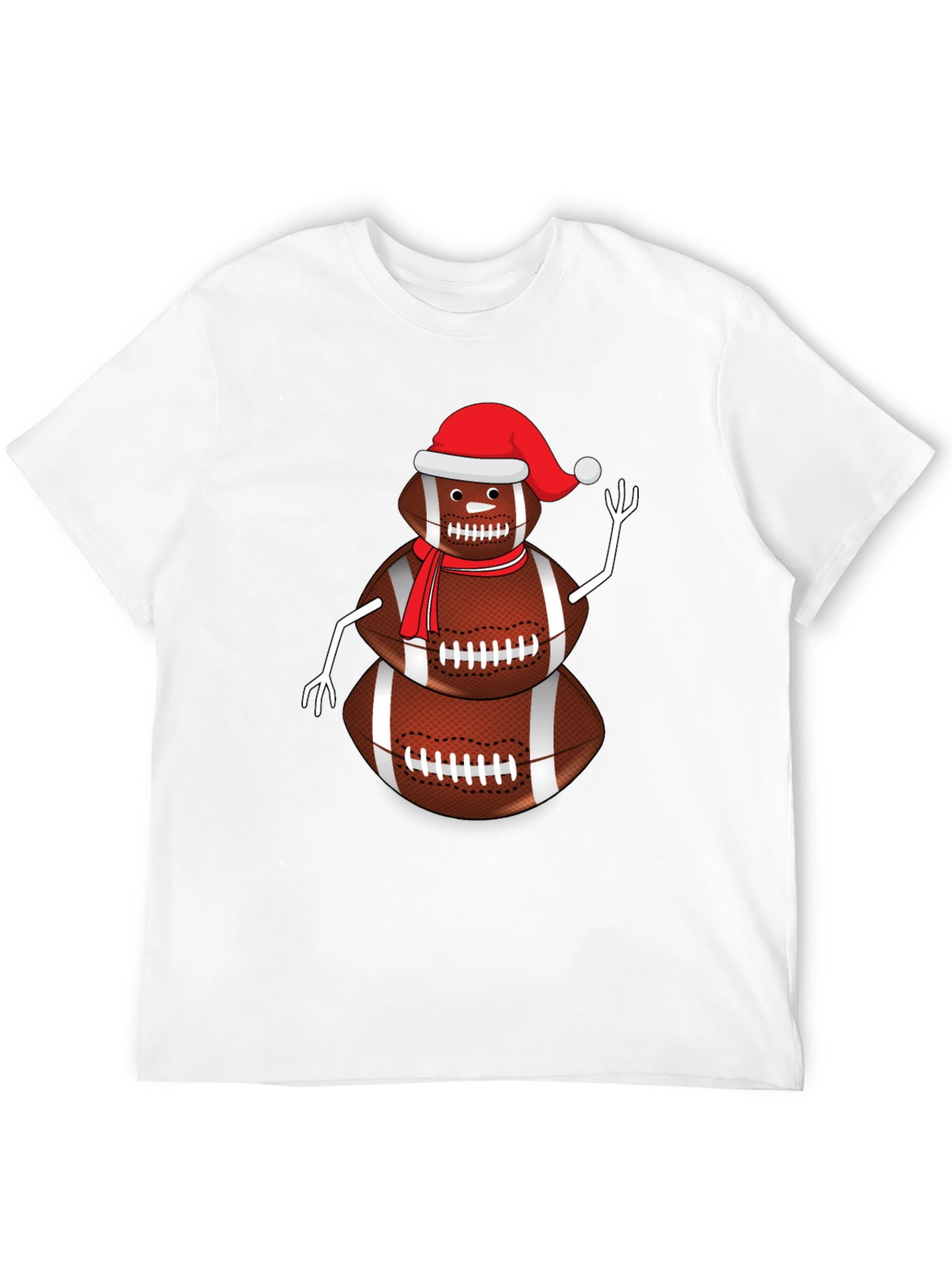 Football Snowman Graphic Tee
