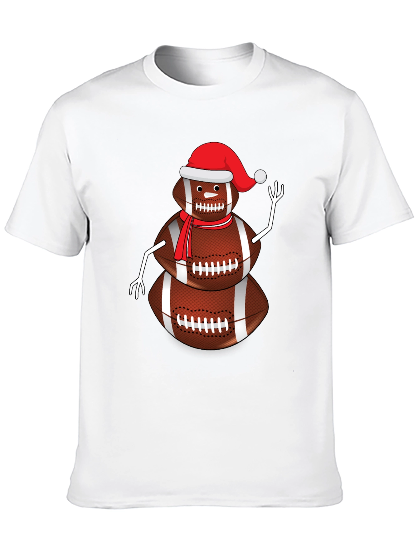 Football Snowman Graphic Tee