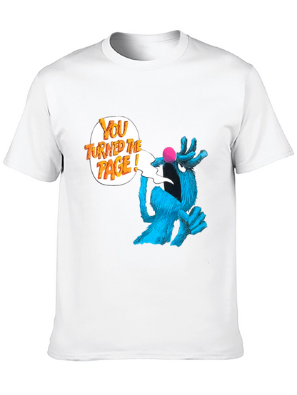 Sesame Street Grover You Turned The Page! Black T-Shirt