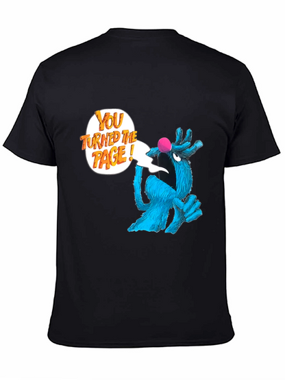 Sesame Street Grover You Turned The Page! Black T-Shirt