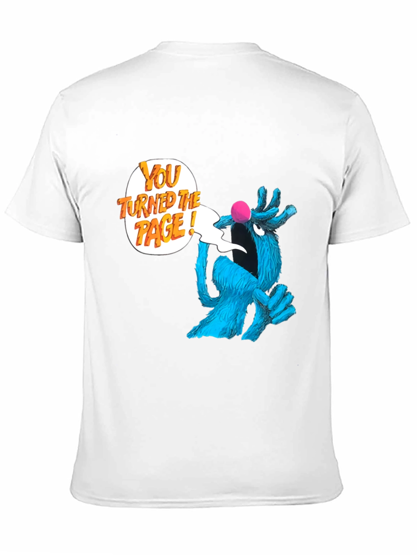 Sesame Street Grover You Turned The Page! Black T-Shirt