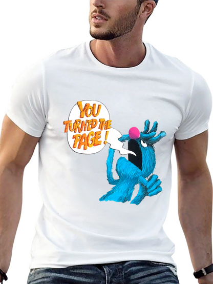 Sesame Street Grover You Turned The Page! Black T-Shirt