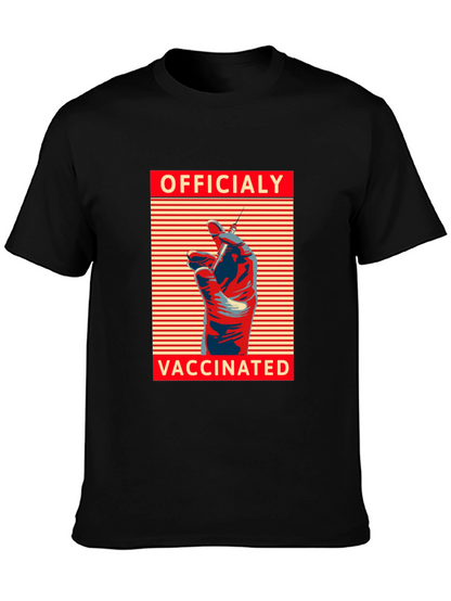 Officially Vaccinated Graphic Tee - Modern Comfort