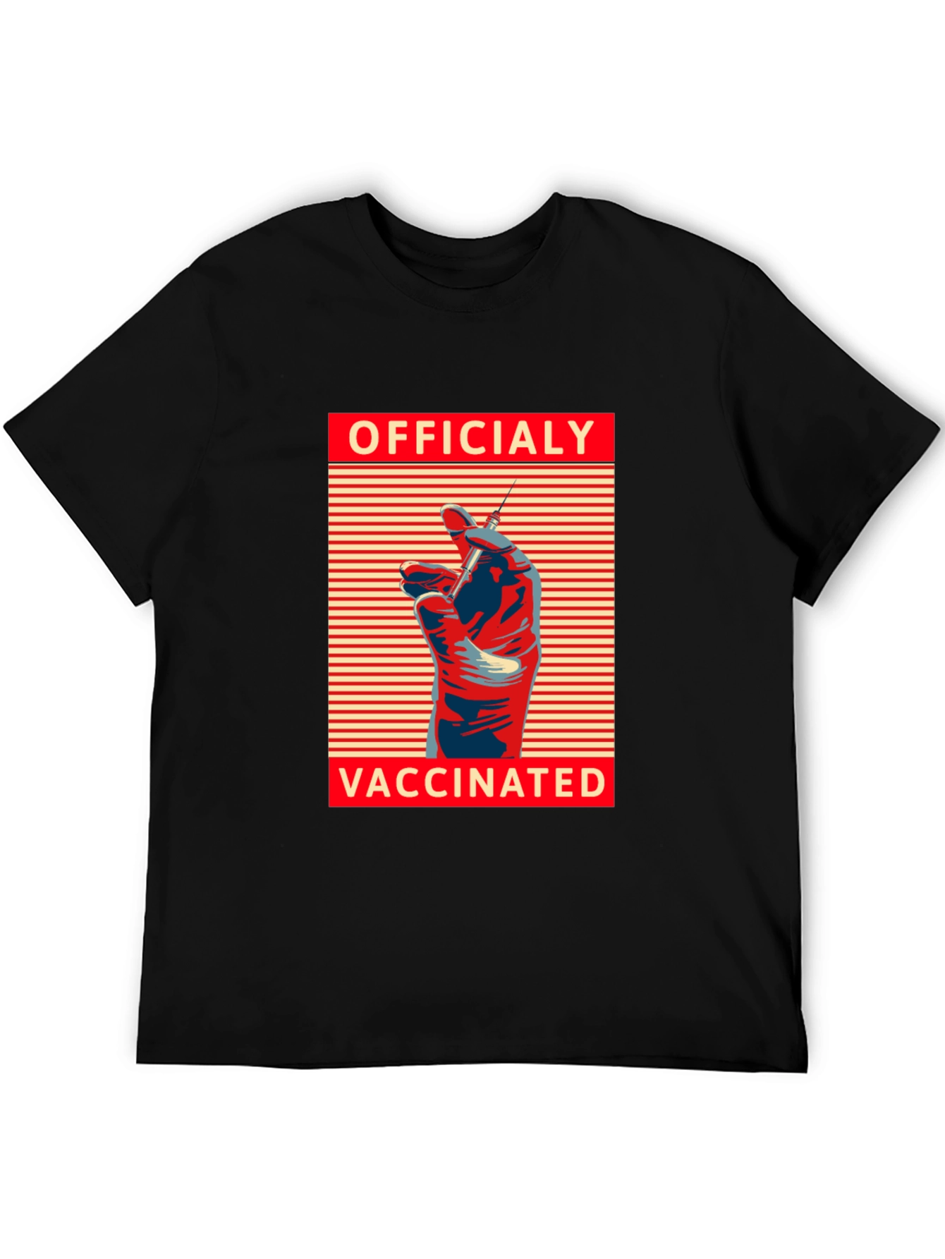 Officially Vaccinated Graphic Tee - Modern Comfort