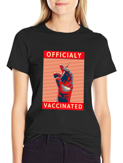Officially Vaccinated Graphic Tee - Modern Comfort