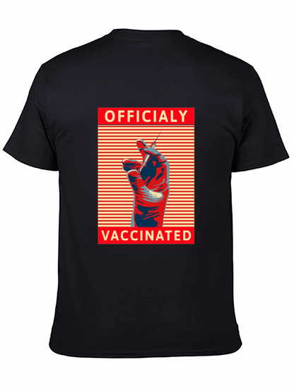 Officially Vaccinated Graphic Tee - Modern Comfort