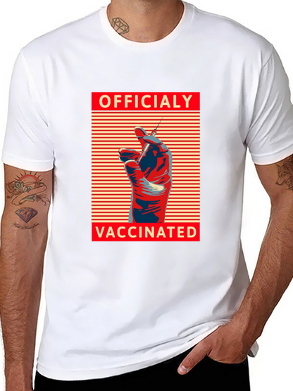 Officially Vaccinated Graphic Tee - Modern Comfort