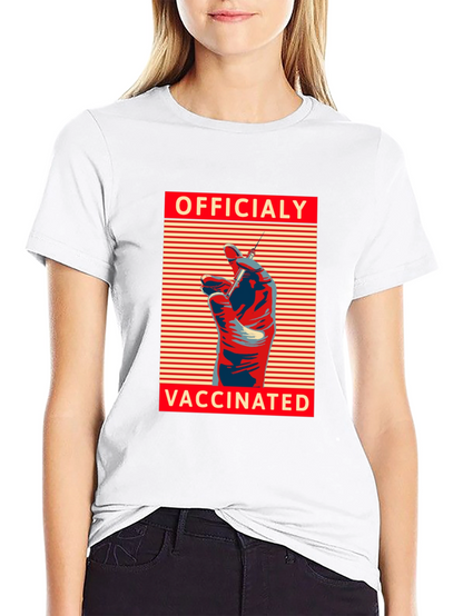 Officially Vaccinated Graphic Tee - Modern Comfort