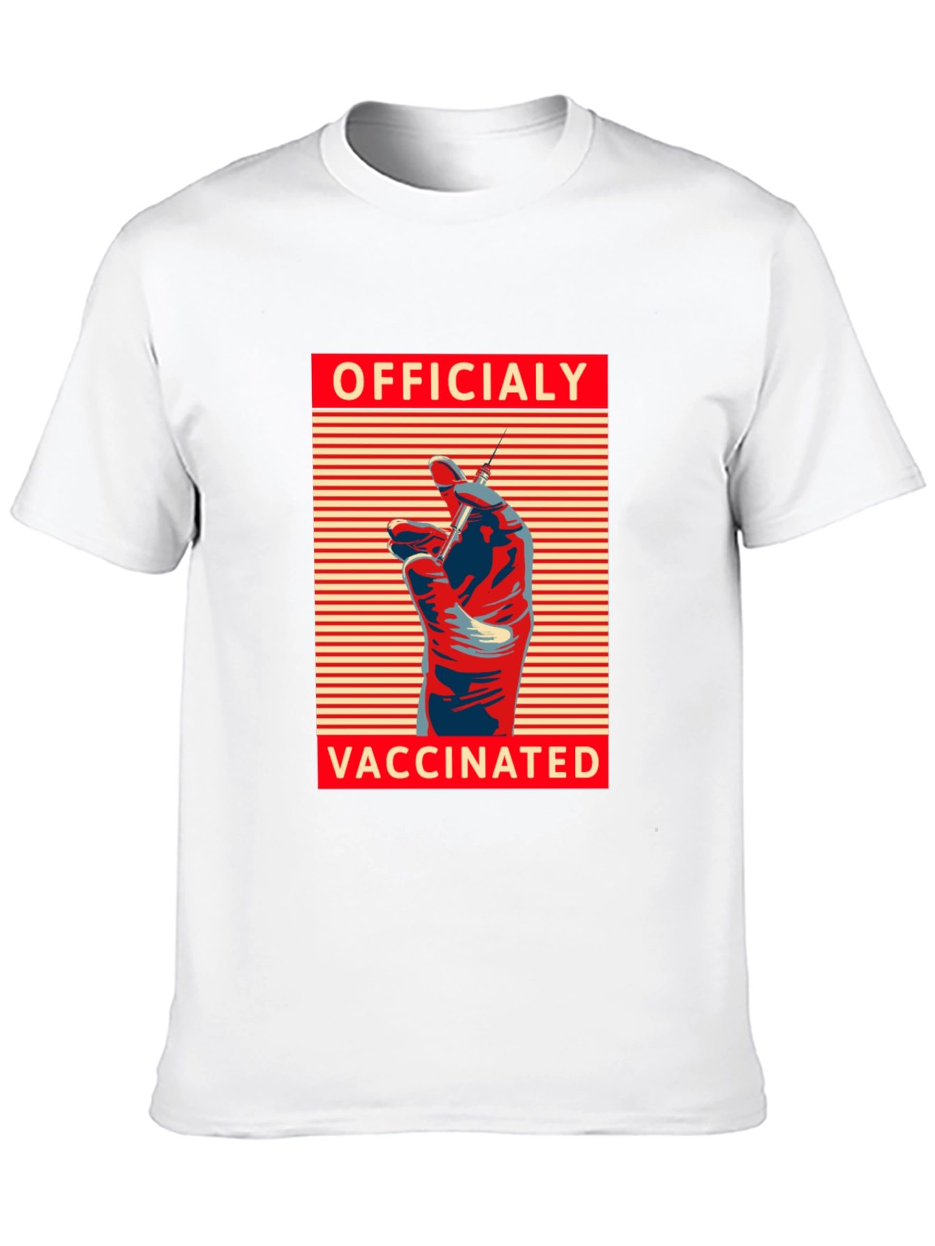 Officially Vaccinated Graphic Tee - Modern Comfort