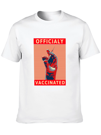 Officially Vaccinated Graphic Tee - Modern Comfort